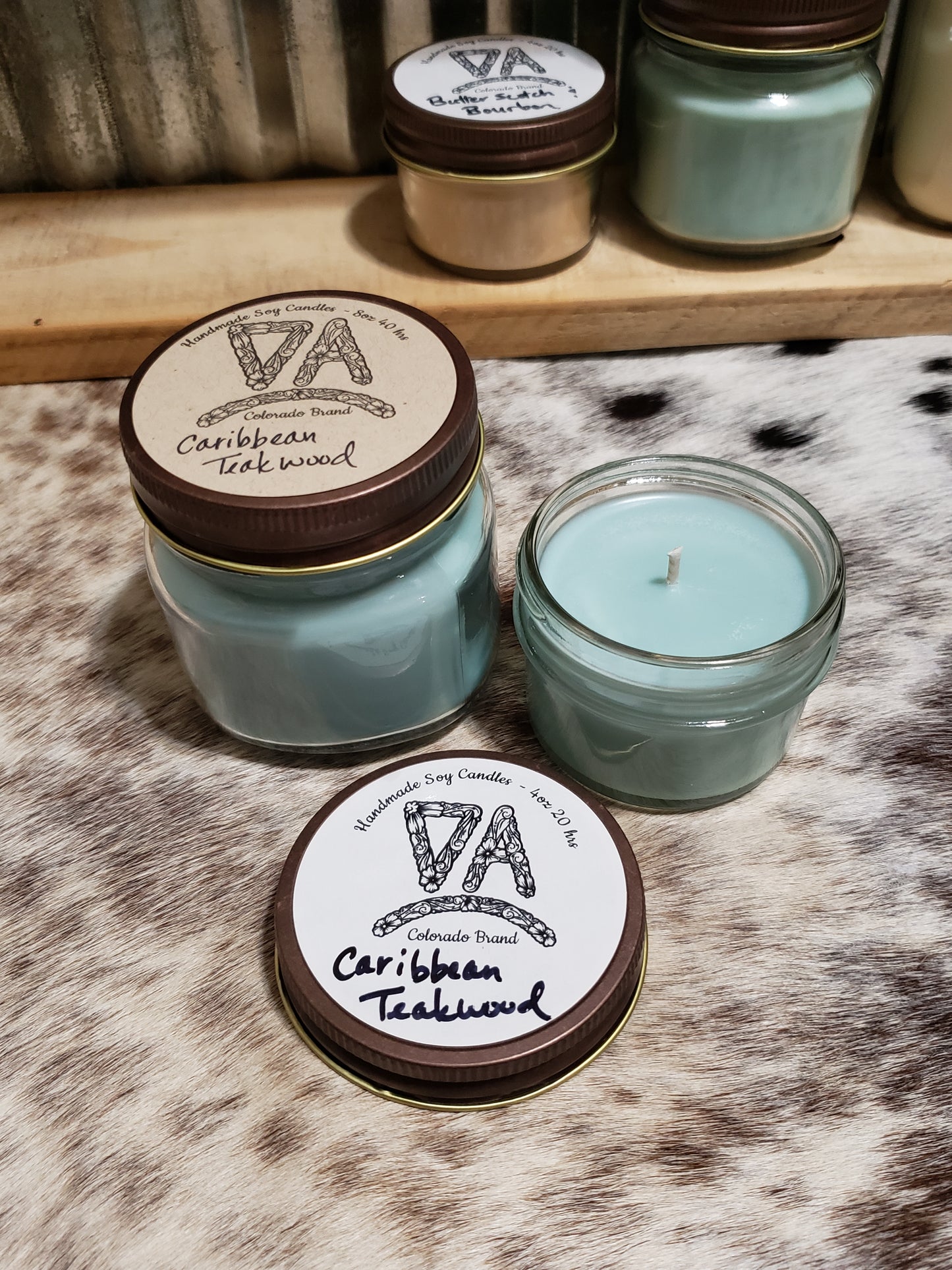 Soy Candle - Caribbean Teakwood