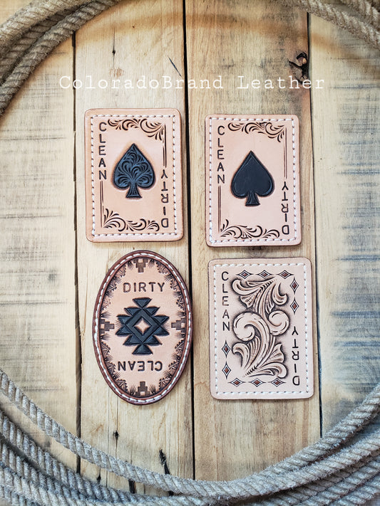 Dirty Clean magnets for washer or dishwasher, western dishwasher magnet