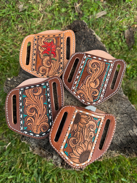 Folding knife sheaths