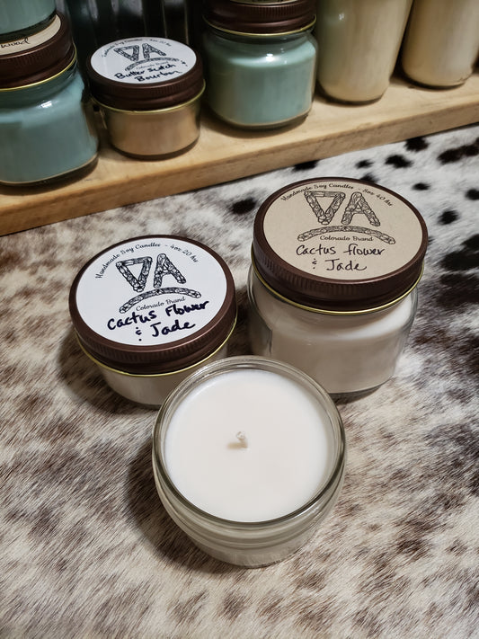 Soy Candle - Cactus Flower & Jade