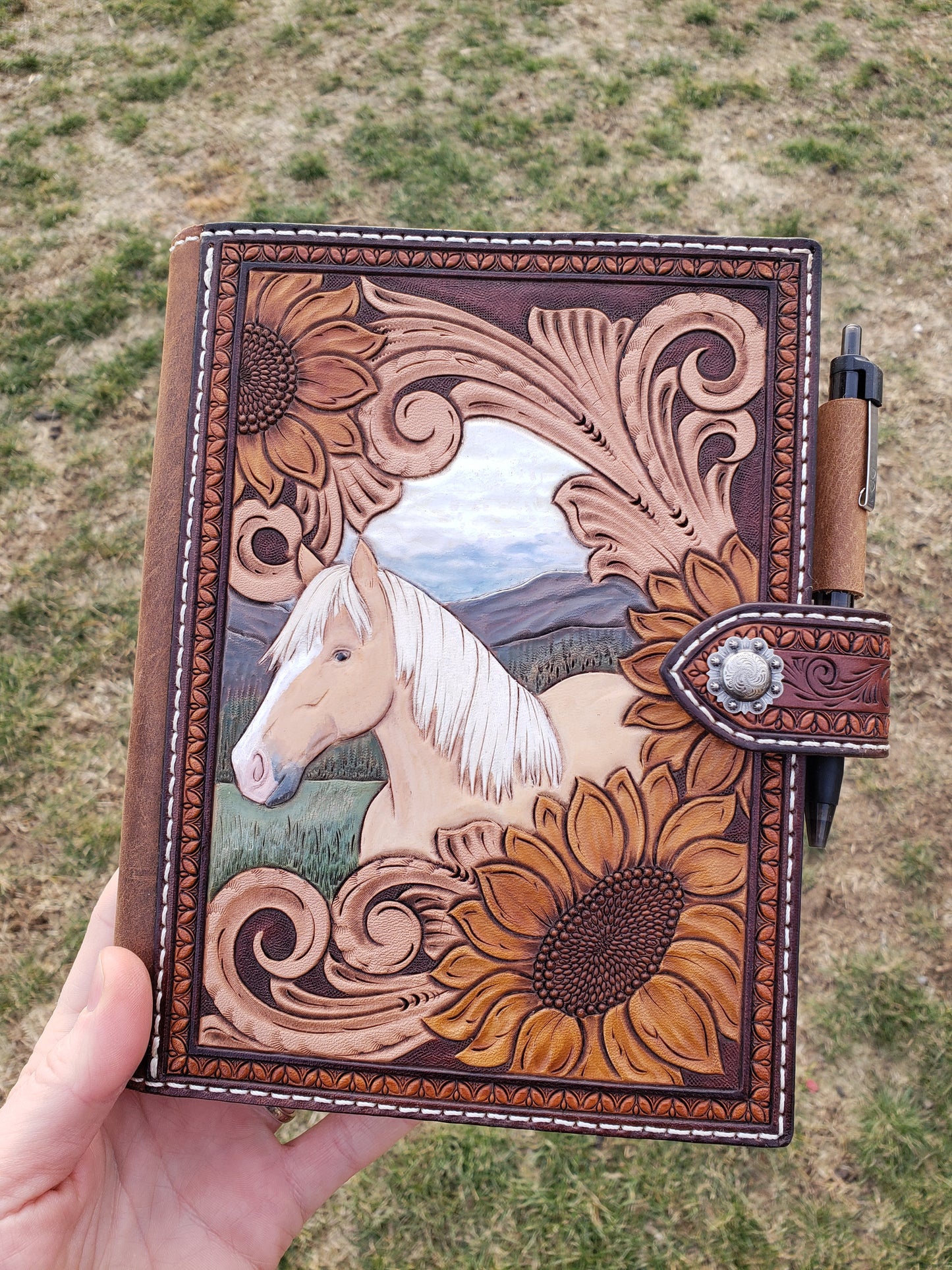 Palomino Among the Sunflowers notebook