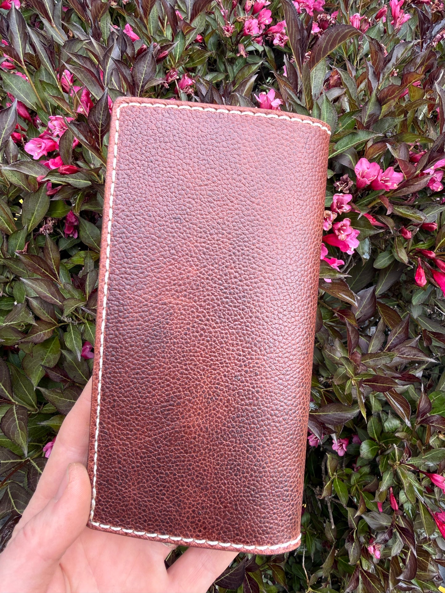 Indian paintbrush checkbook wallet