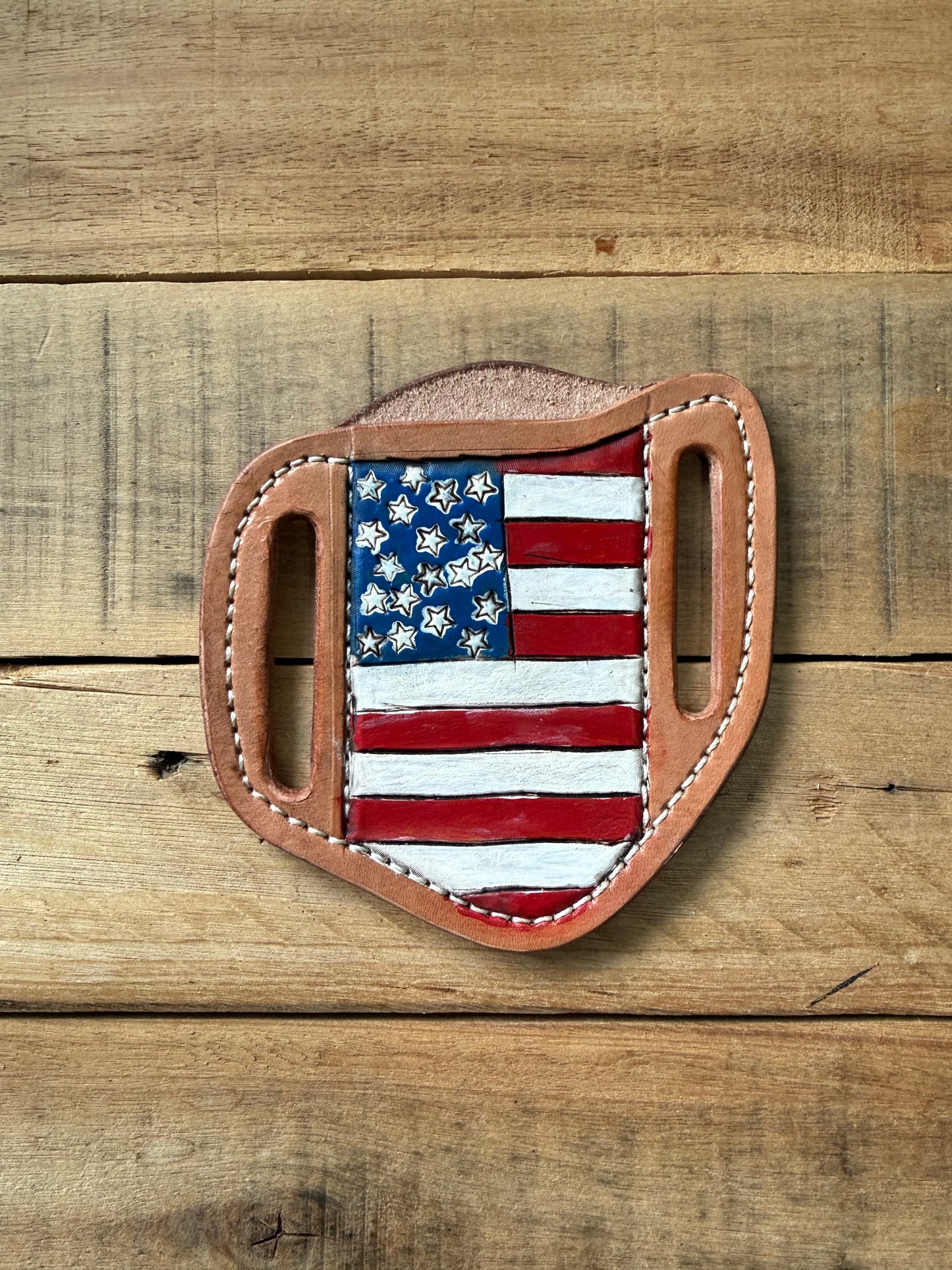 Folding knife sheath- made by Beau