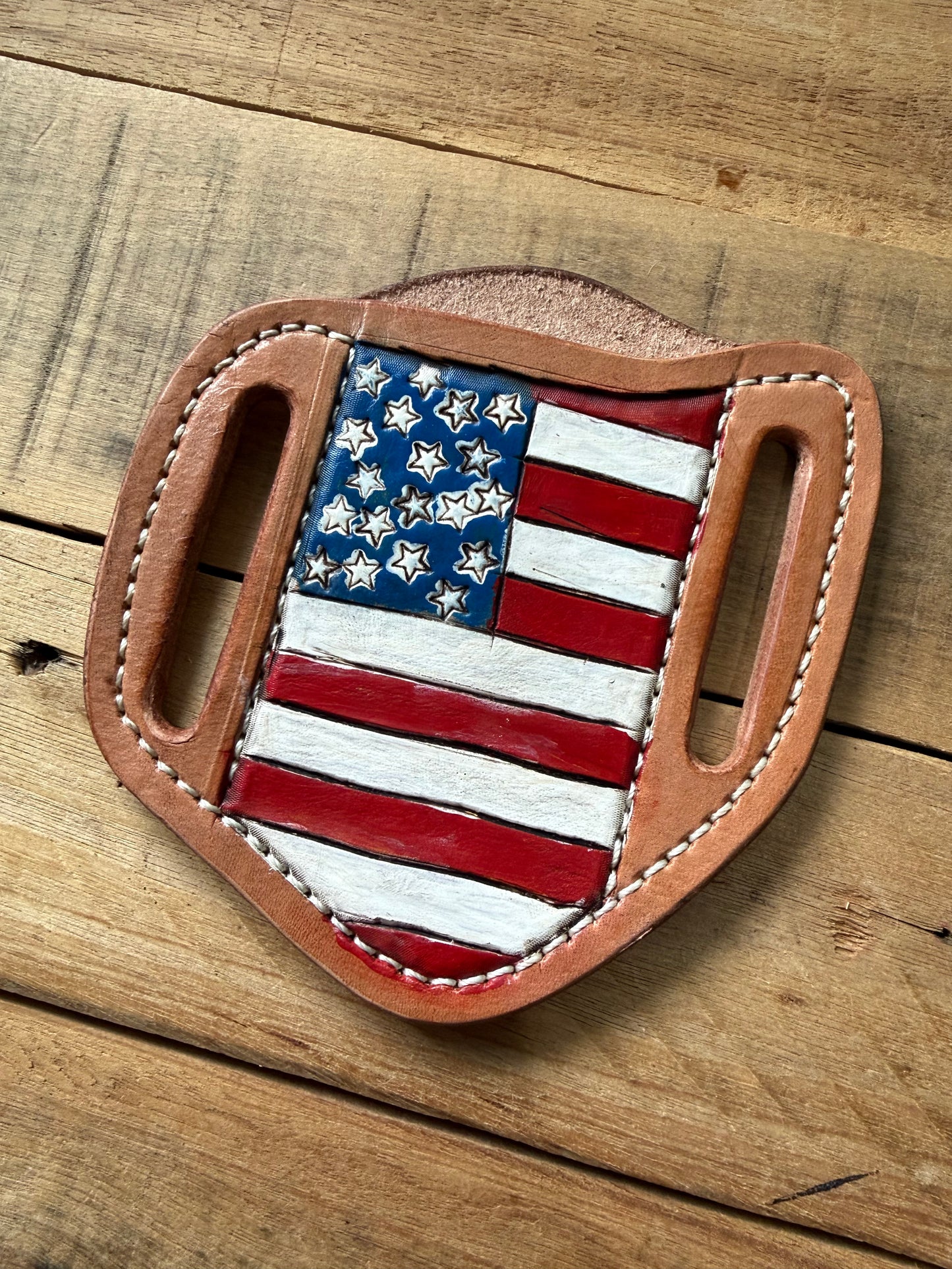 Folding knife sheath- made by Beau