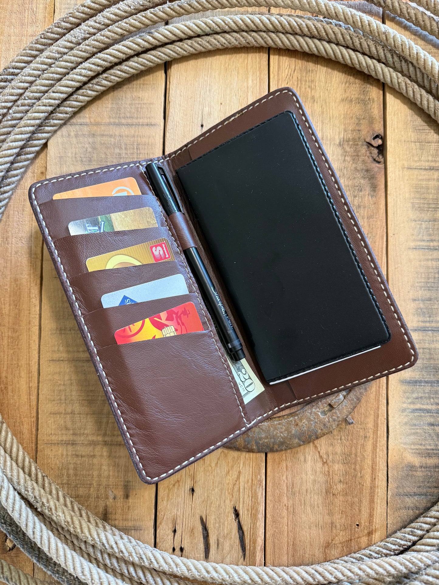 Sunflower and Indian paintbrush long wallet